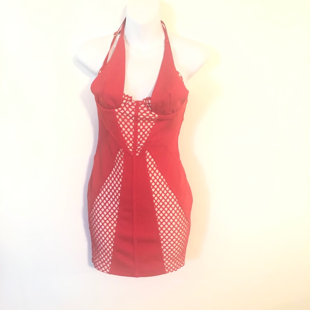 Meek Body Con Red Dress Size S